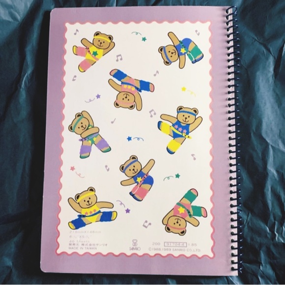 - Vintage Sanrio Bearobics Notebook Journal - Picture 8 of 13